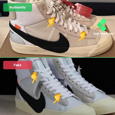 nike off white blazer black real vs fake - Nike Blazer authentication check.